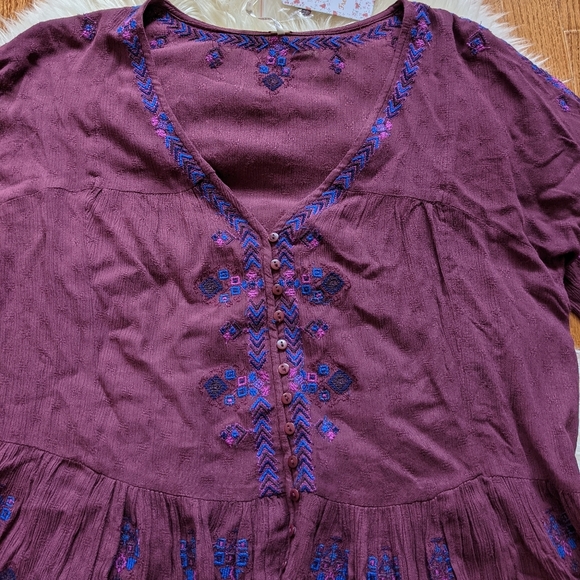 Please see copy listing Free people arianna embroidered tunic dress - Picture 8 of 11